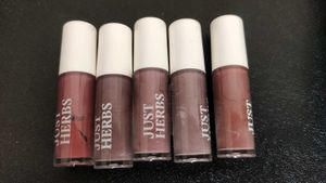 Herb Enriched Matte Liquid Lipstick Kit- Set of 5