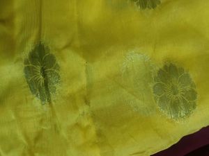 Elegant Yellow Saree with Gold Accents