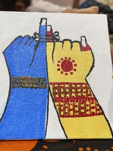 Krishna And Radha Art Work