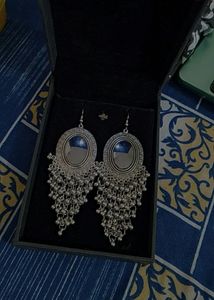 Silver Colour Earrings 😻🦋