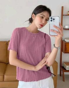 Cute Pink Knit Top