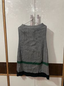 new Pleated Gray Skirt