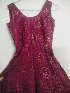 Elegant Maroon Dress