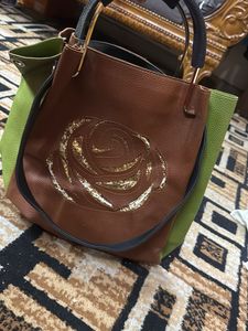 Brown &amp; Green Tote Bag