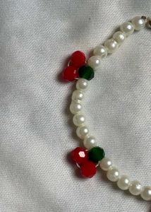 Cute Cherry Bracelet with Adjustable Chain