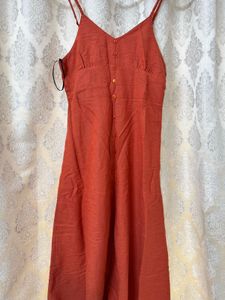 Women Rust Maxi Dress