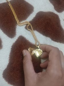 Vintage Heart Photo Necklace