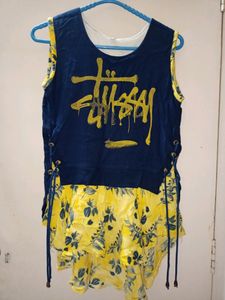 Yellow And Blue Top