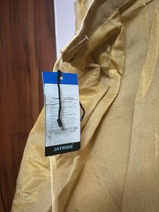 Gold and Maroon Half Saree/Lehenga unstitched