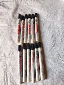 12Pcs BLACK PERMANENT MARKER LEAK PROOF