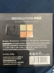 Revolution Pro 4K Highlighter Palette Rose Gold