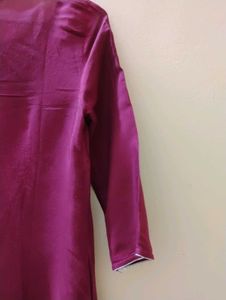 Magenta W Kurta