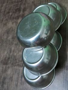 Set of 6 Stainless Steel Bowls