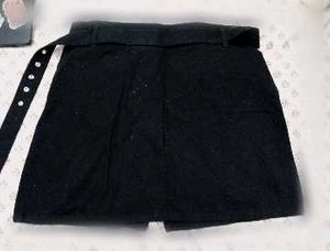 Black Mini Skirt with Zipper Detail