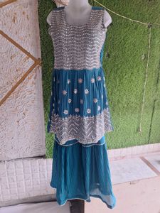NEW BLUE KURTA PLAZO