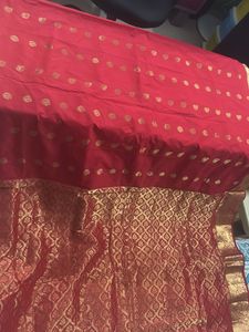 Red & Gold Pure Silk Saree