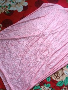 Pink Floral dupatta for women