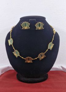 Lotus Necklace Set Fixed Price
