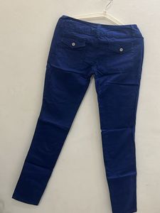 Blue Cotton Pant