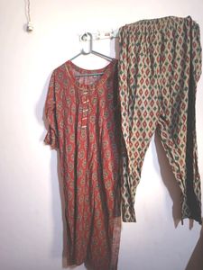 Maroon Kurta Set