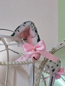 Dalmatian Print Cat Ears 🖤🎀✨️