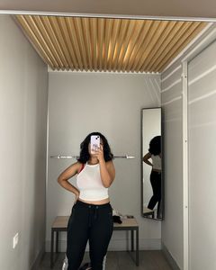 H&amp;M Divided White Ribbed Tank Top