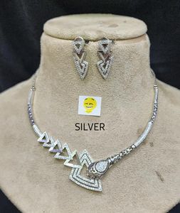 Silver Fusion Ad Necklace Set