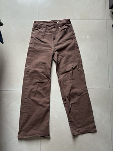 Brown Wide Leg Jeans