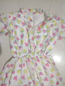 Cute Watermelon Print Dress