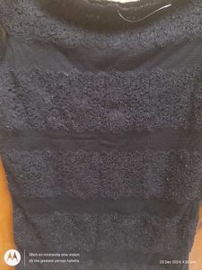 Fancy Black Net Top