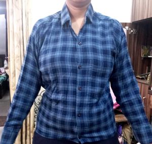 Checked Blue Shirt