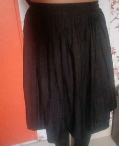 A Line Black Skirt