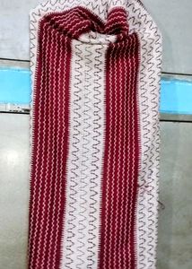Striped Ethnic embroidered woolen shawl Stole