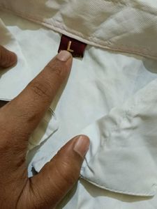 White Striped Button-Up