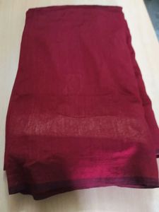 Maroon Embroidered Saree