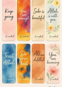 Inspirational Bookmarks - Set of 8