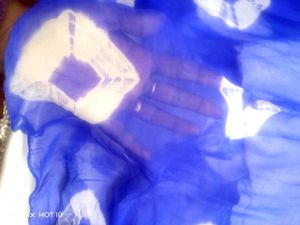 Rayal Blue Chiffon Kurta