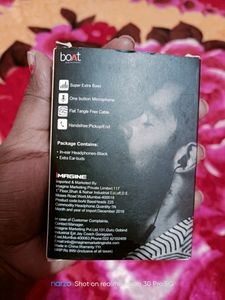Boat Earphones With Free B Type Data Cable (New)