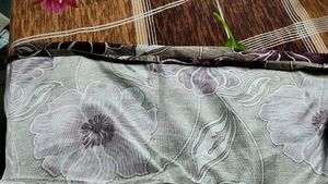 Purple Floral Curtains (Set of 2)