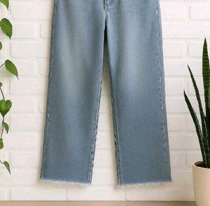 Light Wash Wide Leg Jeans