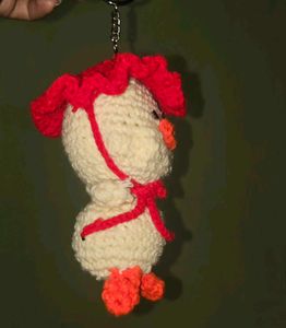Crochet Duck Keychain