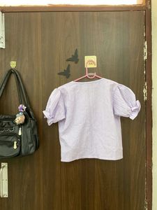 lavender bow top💜