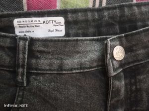 Dark Gray Denim Jeans