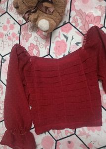Off Shoulder Crop Top| Korean Top|Crop