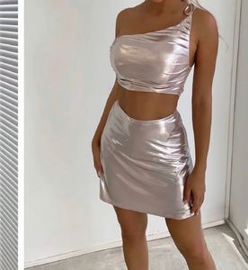 metallic rose gold co ord Set