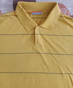Polo Neck Yellow Tshirt