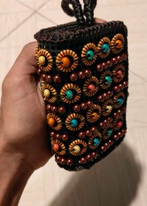 Boho Beaded Mini Pouch