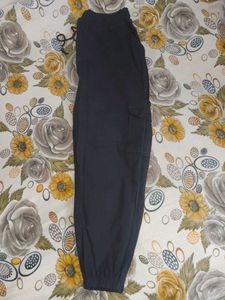 Black Cargo Joggers