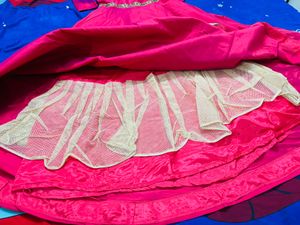 Heavy Hott Pink Gown With Dupatta