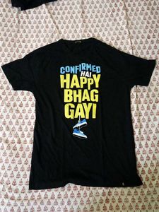 "Happy Bhaag Gayi" Graphic Print Tee